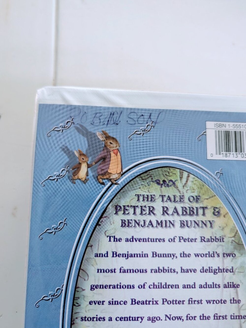 VTG Peter Rabbit & Benjamin Bunny VHS + CD Soundtrack Clamshell Beatrix Potter - Picture 5 of 11